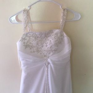 David Bridal White gown dress for girls